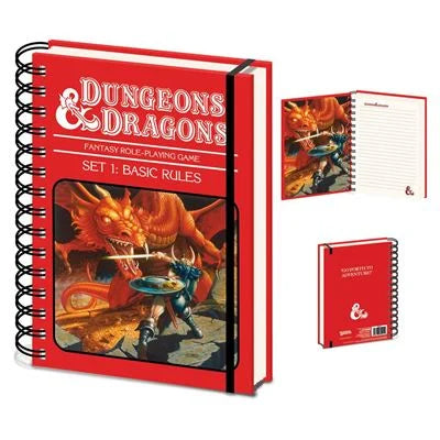 DONJONS ET DRAGONS - Carnet de notes A5 (règles de base)