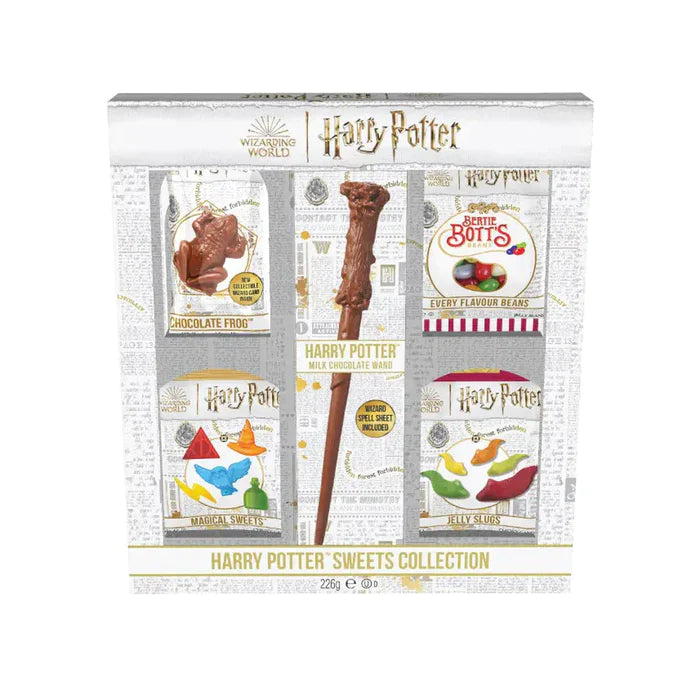 HARRY POTTER - Jelly Belly - Coffret Cadeau Bonbons et Chocolats "Baguette magique" (DDM dépassée)