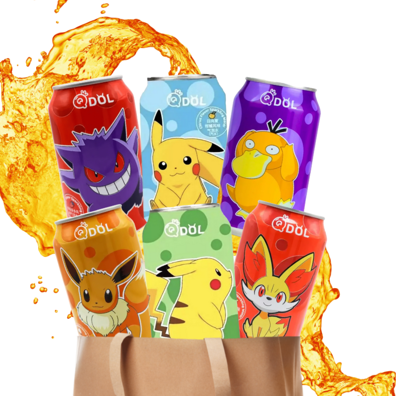 POKÉMON - Pack 6 Canettes QDOL POKÉMON