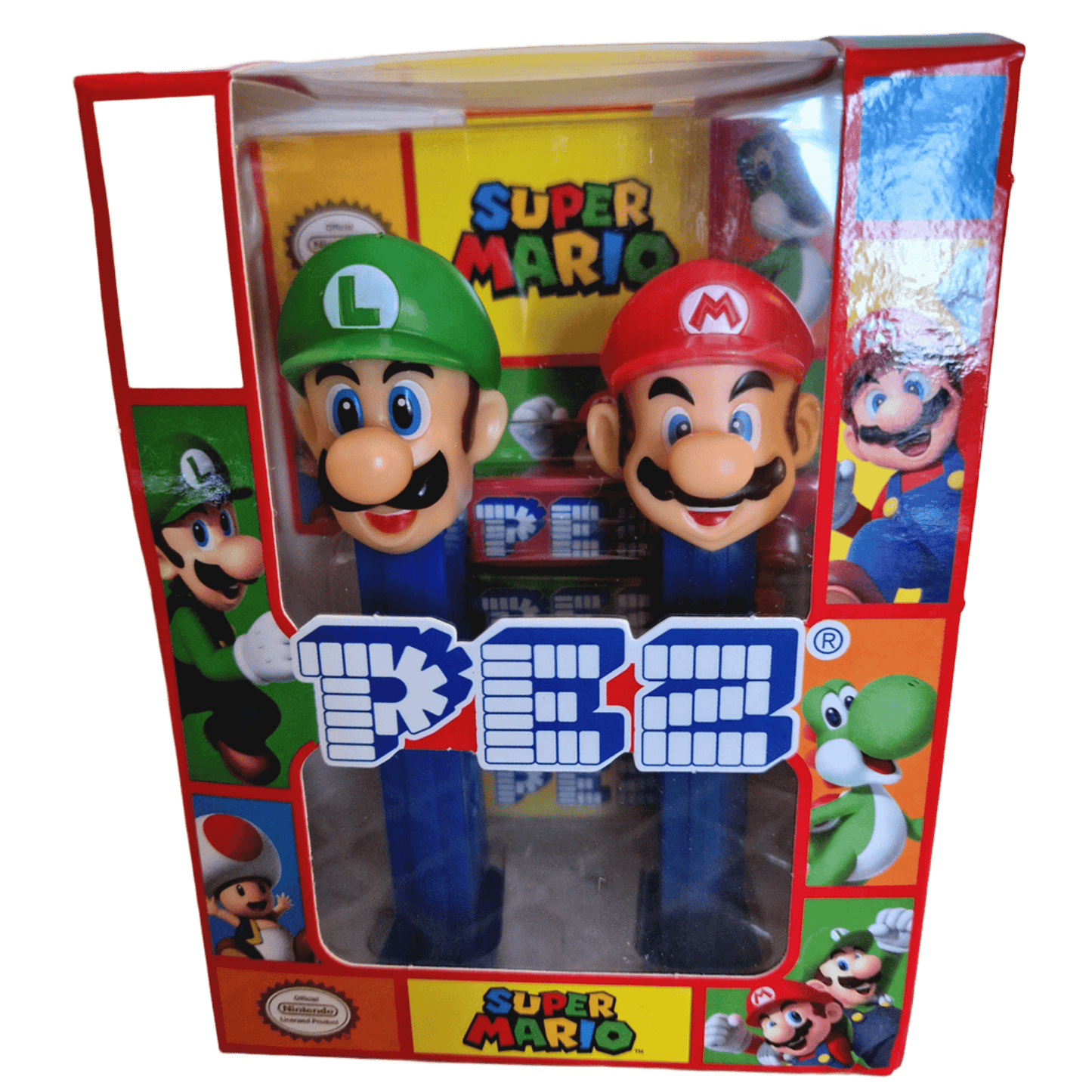 SUPER MARIO - Pack de 2 distributeurs Bonbons PEZ - Mario et Luigi (DDM dépassée)