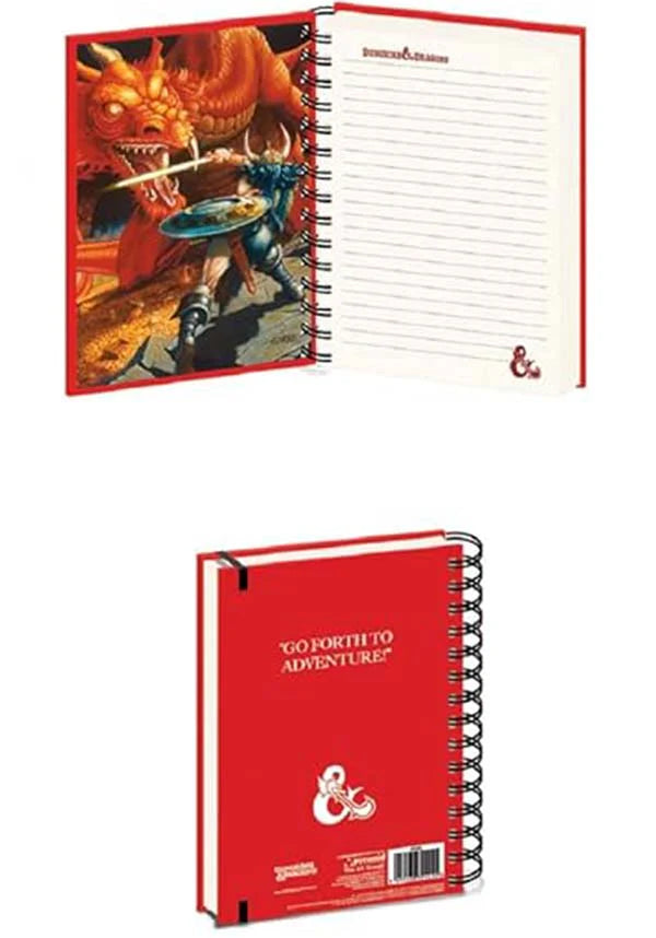 DONJONS ET DRAGONS - Carnet de notes A5 (règles de base)