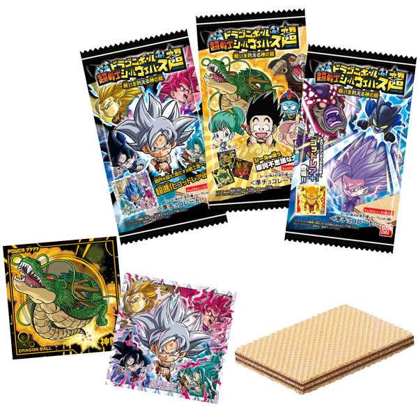 DRAGON BALL SUPER - Gaufrette + Sticker - Dragon Ball Super Warrior Seal Wafer Super God's Dragon (DDM dépassée)
