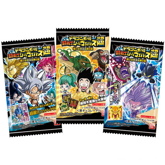 DRAGON BALL SUPER - Gaufrette + Sticker - Dragon Ball Super Warrior Seal Wafer Super God's Dragon (DDM dépassée)