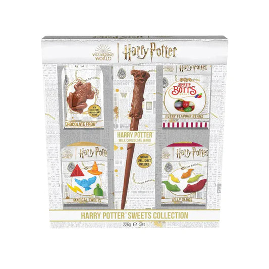 HARRY POTTER - Jelly Belly - Coffret Cadeau Bonbons et Chocolats "Baguette magique" (DDM dépassée)