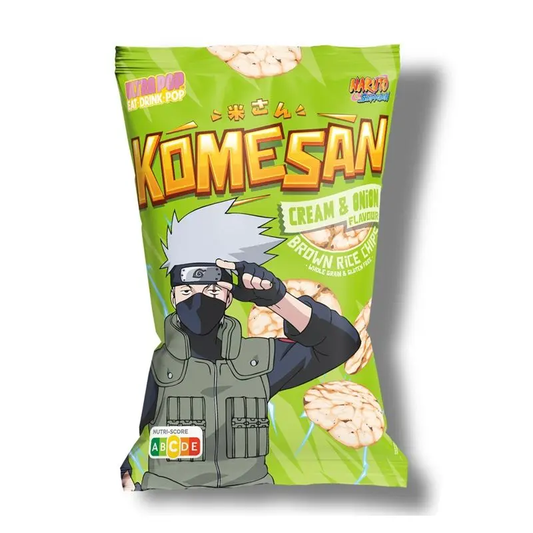NARUTO - Chips de riz Komesan - Kakashi - Crème Oignon