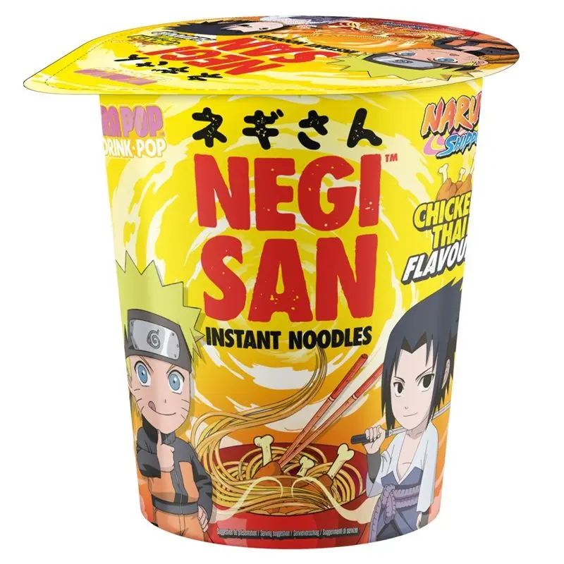 NARUTO - Nouilles instantanées Negisan - Naruto/Sasuke - Poulet Thaï (DDM dépassée)
