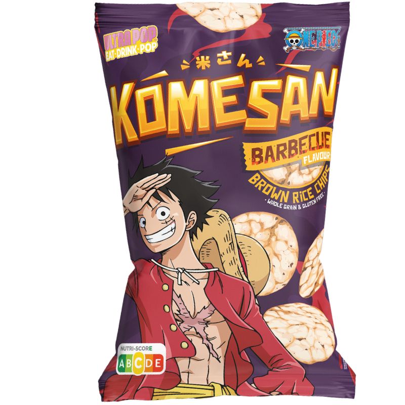 ONE PIECE - Chips de riz Komesan - Luffy - Barbecue