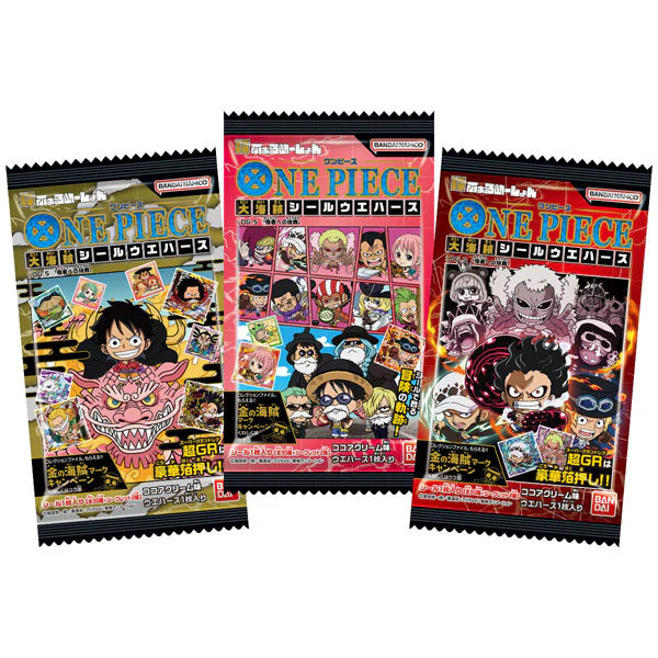 ONE PIECE - Gaufrette + Sticker - One Piece Great Pirate Seal Wafer (DDM dépassée)