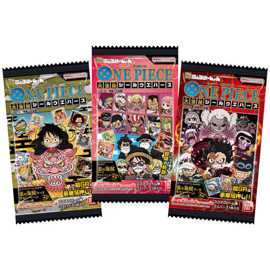 ONE PIECE - Gaufrette + Sticker - One Piece Great Pirate Seal Wafer (DDM dépassée)