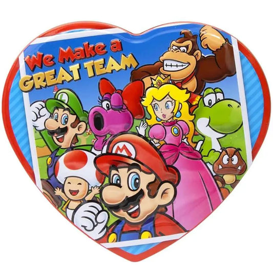 SUPER MARIO - Boîte de chocolats en métal - Cœur (DDM dépassée)