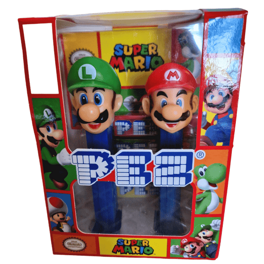 SUPER MARIO - Pack de 2 distributeurs Bonbons PEZ - Mario et Luigi (DDM dépassée)