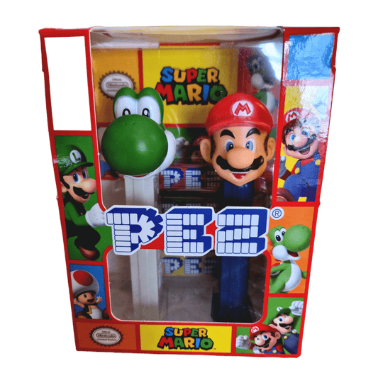 SUPER MARIO - Pack de 2 distributeurs Bonbons PEZ - Mario et Yoshi (DDM dépassée)