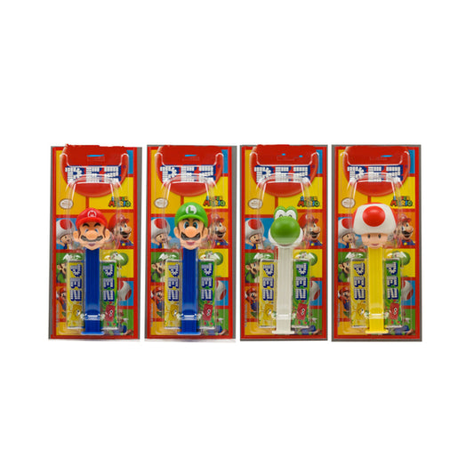 SUPER MARIO - Distributeur PEZ - Mario, Luigi, Yoshi ou Toad (Au choix)