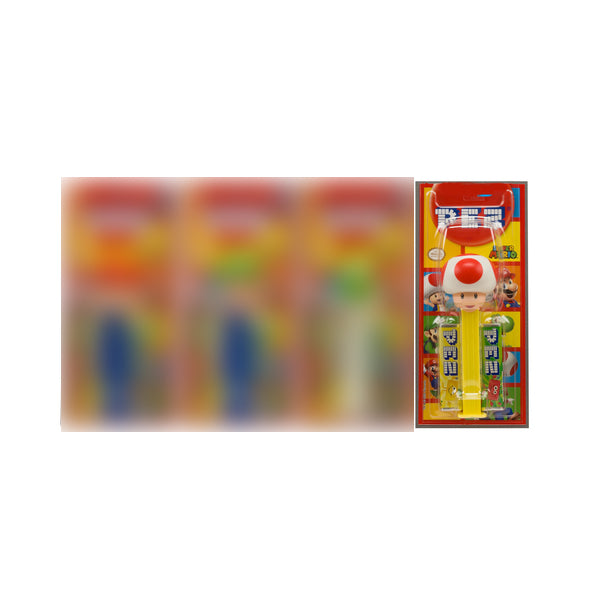 SUPER MARIO - Distributeur PEZ - Mario, Luigi, Yoshi ou Toad (Au choix)