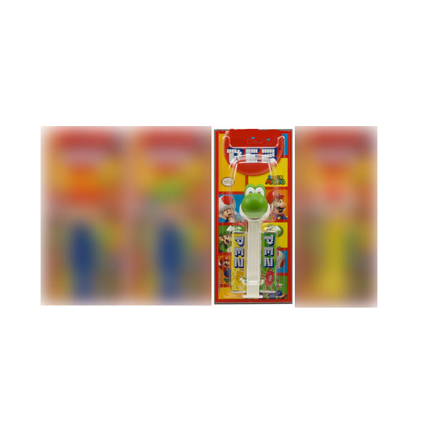 SUPER MARIO - Distributeur PEZ - Mario, Luigi, Yoshi ou Toad (Au choix)